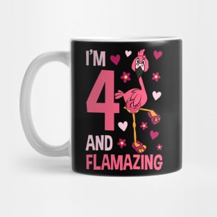 I'm 4 and Flamazing Flamingo Mug